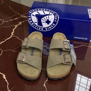 Birkenstock Arizona Narrow Taupe Sandals Classic Comfort Design